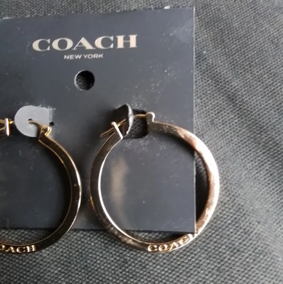 Coach Hoop  Earrings - Picture 2 of 3